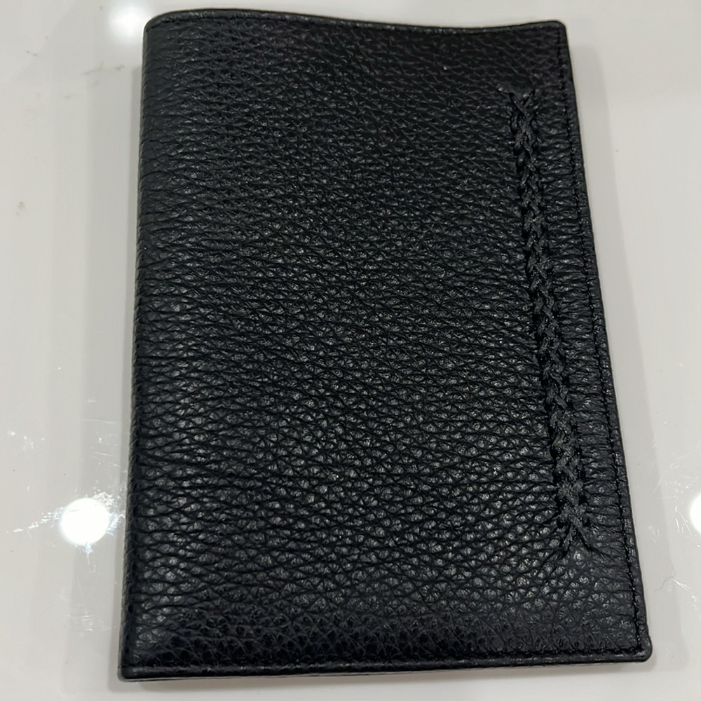 CALISTA ITALIAN BLACK SUPPLE PEBBLE GRAIN LEATHER WALLET 12x8 BRAND NEW